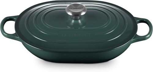 Le Creuset Enameled Cast Iron Oval Casserole - 3.75 Qt. with Lid in Artichaut Color