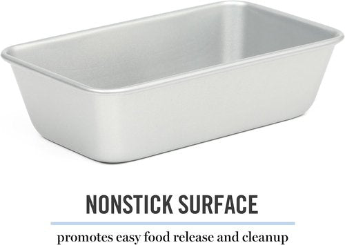 Martha Stewart Gallen 9-Inch Nonstick Carbon Steel Loaf Pan - Durable Bakeware for Bread & Cakes