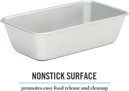Martha Stewart Gallen 9-Inch Nonstick Carbon Steel Loaf Pan - Durable Bakeware for Bread & Cakes