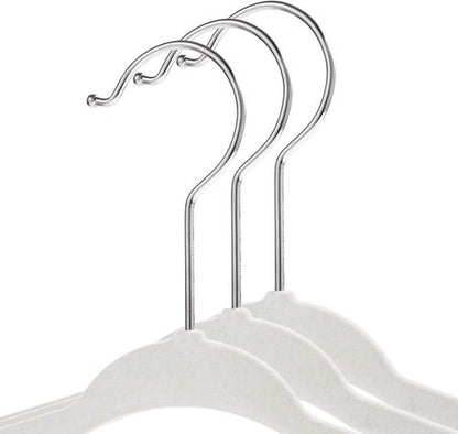 Casafield 50 Velvet Baby Hangers - Soft Ivory for Infant & Toddler Clothing - 11" Size