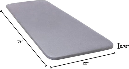 TIVIT Rectangular Ironing Board Cover - Scorch Resistant AlumiTek Coating, Thick Padding, 59x22 - Oeko-Tex Certified