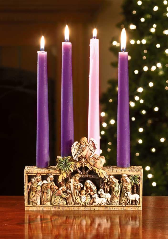 Regine Switzerland Nativity Advent Candleholder - Elegant Design for Holiday Decor