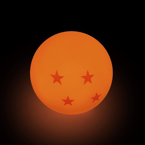 ABYSTYLE Dragon Ball Z 4 Star Mini LED Desk Lamp - Soft Warm Yellow | 3.2" Anime Home Decor Gift