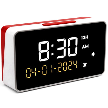 Talking Clock - Extra Loud Time and Date - for Elderly, Dementia, Hearing or Visually Impaired Seniors - Easy to Use Speaking Help - Clear Neutral Male Voice