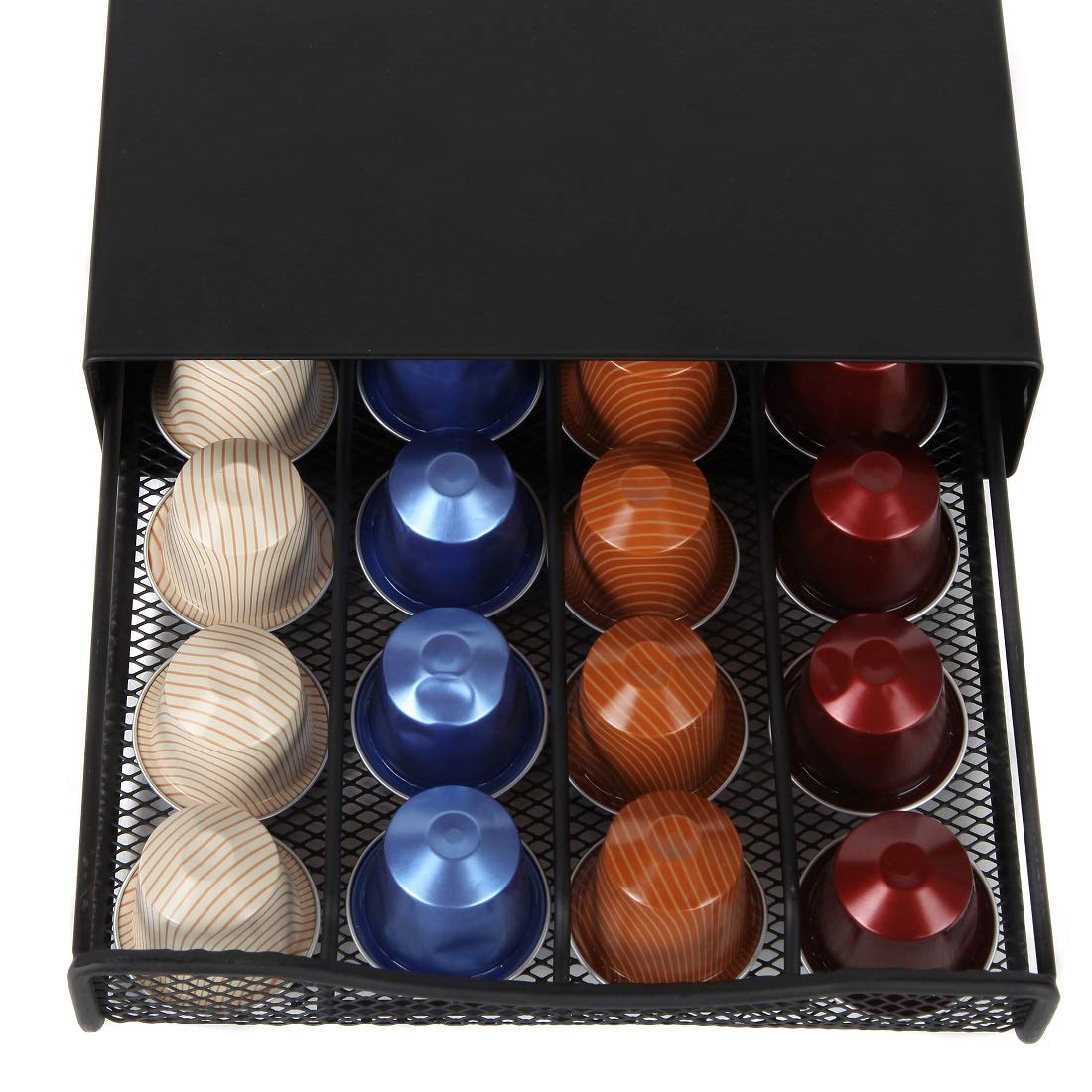 Lily's Home Nespresso Compatible Capsule Drawer Capsule Holder and Organizer - Holds 40 Capsules