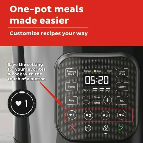 Instant Pot 8Qt Chef Series - 8-in-1 Multi-Cooker for Quick Meals | Pressure, Slow, Rice & More