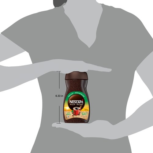 NESCAFÉ RICH Decaffeinated,dark roast Instant Coffee 100g