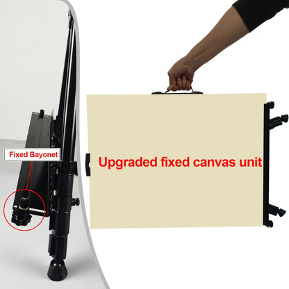 Regine Switzerland Adjustable Art Easel - 66 Inch Folding Aluminum Stand for Painting & Display