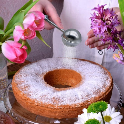 SENHAI 2 PCS Stainless Steel Flour Sifter - Perfect for Baking & Powdered Sugar Shaking | Half-Hole & Full-Hole Design