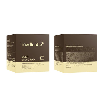 Medicube Toner Pads - Deep Vita C Facial Toner for Uneven Skin Tone & Texture | Hydrating & Resurfacing | 70 Pads