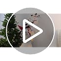Christmas Reindeer Staircase Decorations Set 4PCS with LED String Lights - Holiday Home Decor