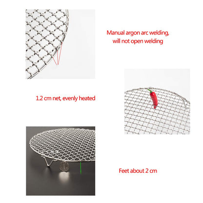 InBlossoms Versatile Round 304 Stainless Steel Cooling Rack Baking,Heat Resistant Rust Proof Sturdy Durable Dia 9.5"