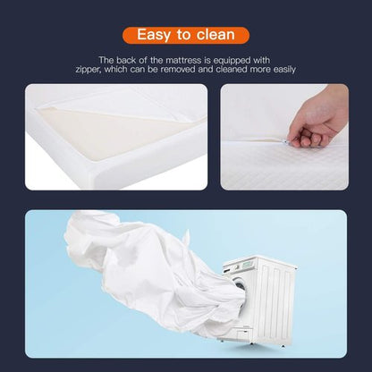 FDW 8-Inch Gel Memory Foam Mattress - Medium Firm | Pressure Relief & Cooling | White Bed in a Box