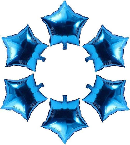 Blue Star Foil Balloons by [Brand Name] - 24 Pcs Mylar Balloons for Baby Showers & Gender Reveals