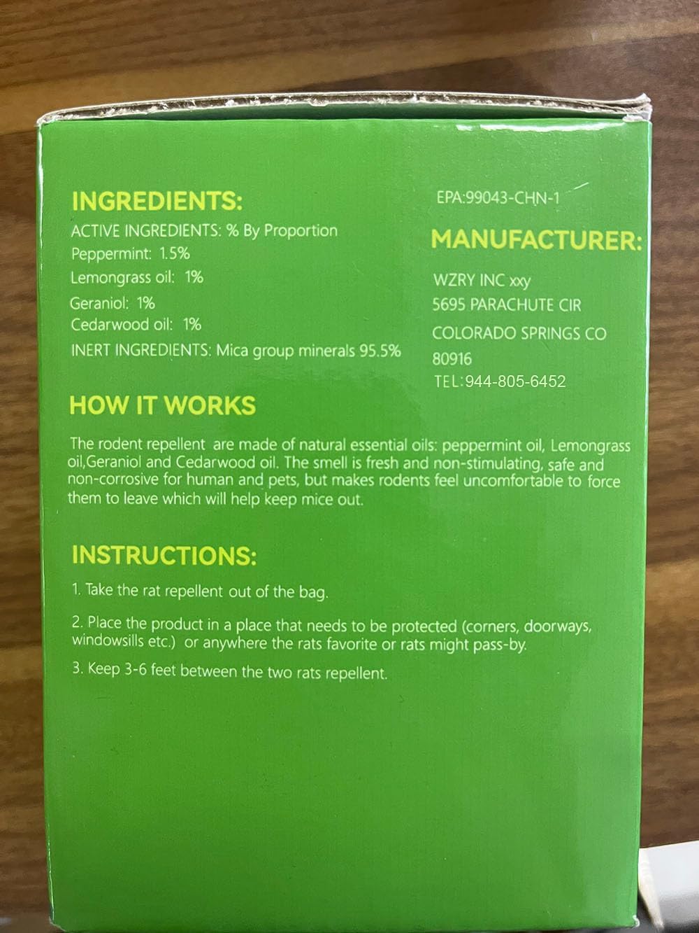 Skiennix Natural Wasp & Bee Repellent - Peppermint Oil Formula | 12 Pack, Safe for Pets & Humans