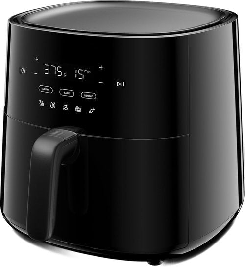 Frigidaire 3-in-1 Air Fryer - Large 5.3 QT Capacity, Digital Display & 3 Cooking Modes | PFAS-Free, Black