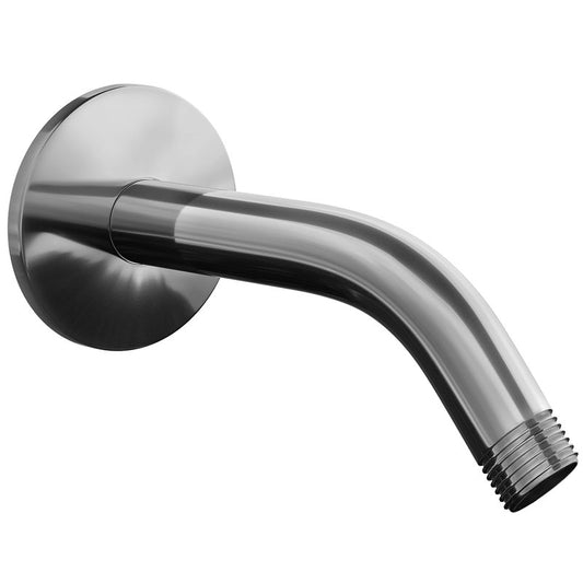 SparkPod 6 Inch Shower Arm with Flange - Solid Stainless Steel Shower Head Extension Arm, Wall-Mounted for Fixed & Handheld Showerheads - Teflon Tape Included (Standard 6", Luxury Polished Chrome)