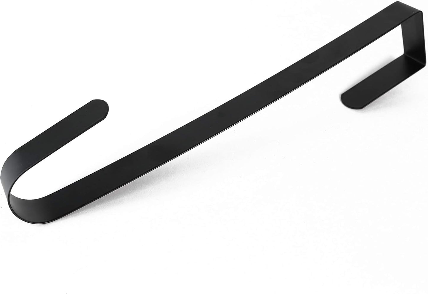 RN'D Over Door Wreath Hanger Hook - Sleek Metal Holder for Seasonal Decor | Black, 15-Inch