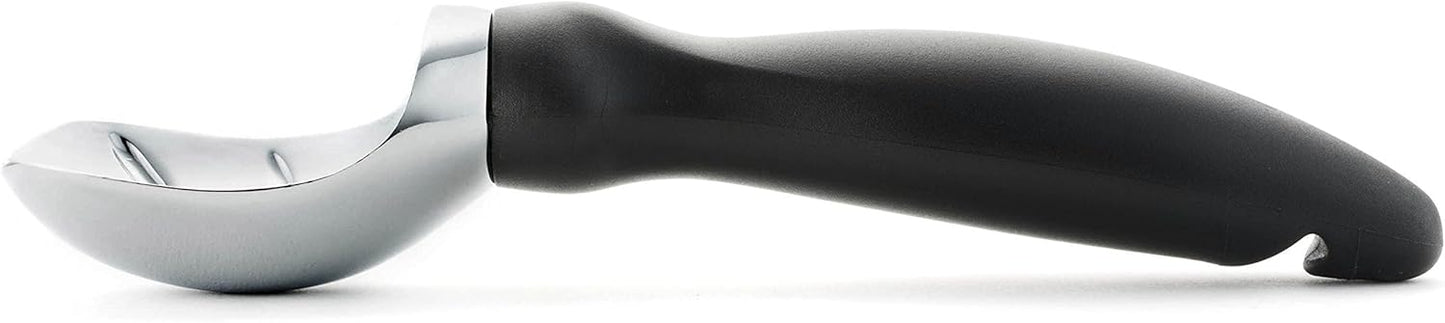 Spring Chef Ice Cream Scoop - Professional Heavy Duty Sturdy Scooper with Soft Grip Handle | 2 Pack, Black