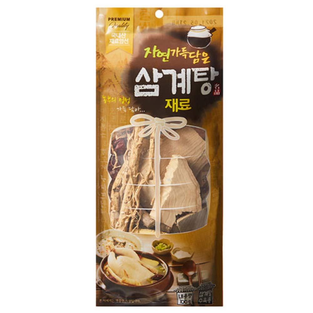 Korean Samgyetang Herb Kit Chicken Stew Soup Ingredients 3.52oz / 100g 삼계탕 재료 (Whole Mixed Herbs)