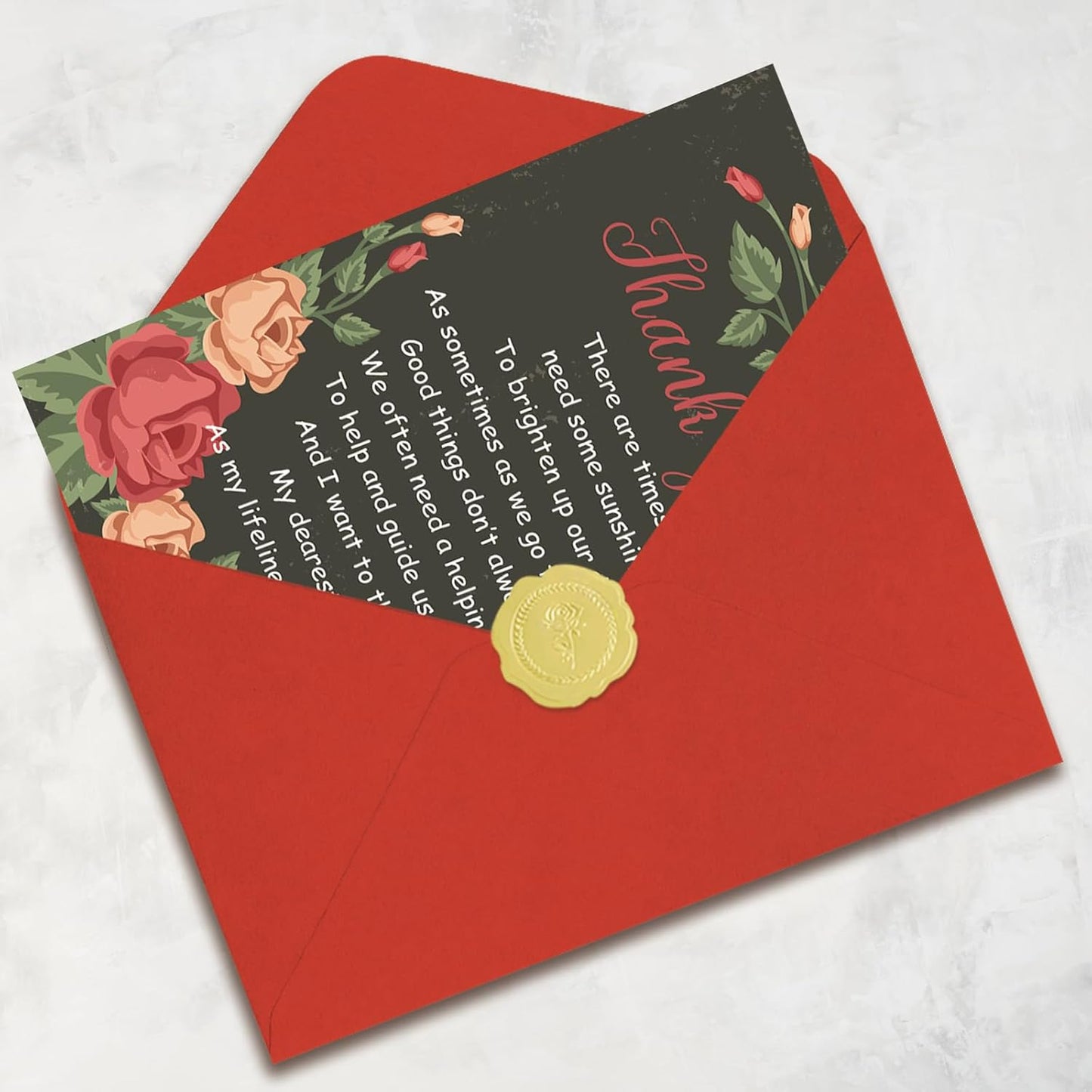 Thank You Cards by [Brand Name] - Elegant Envelopes for Men, Women & Teachers | Perfect Graduation & Holiday Gifts