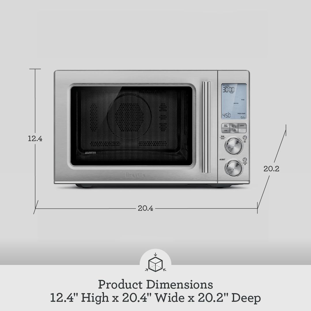 Breville Combi Wave 3-in-1 Microwave - Air Fryer & Convection Oven | Brushed Stainless Steel Finish