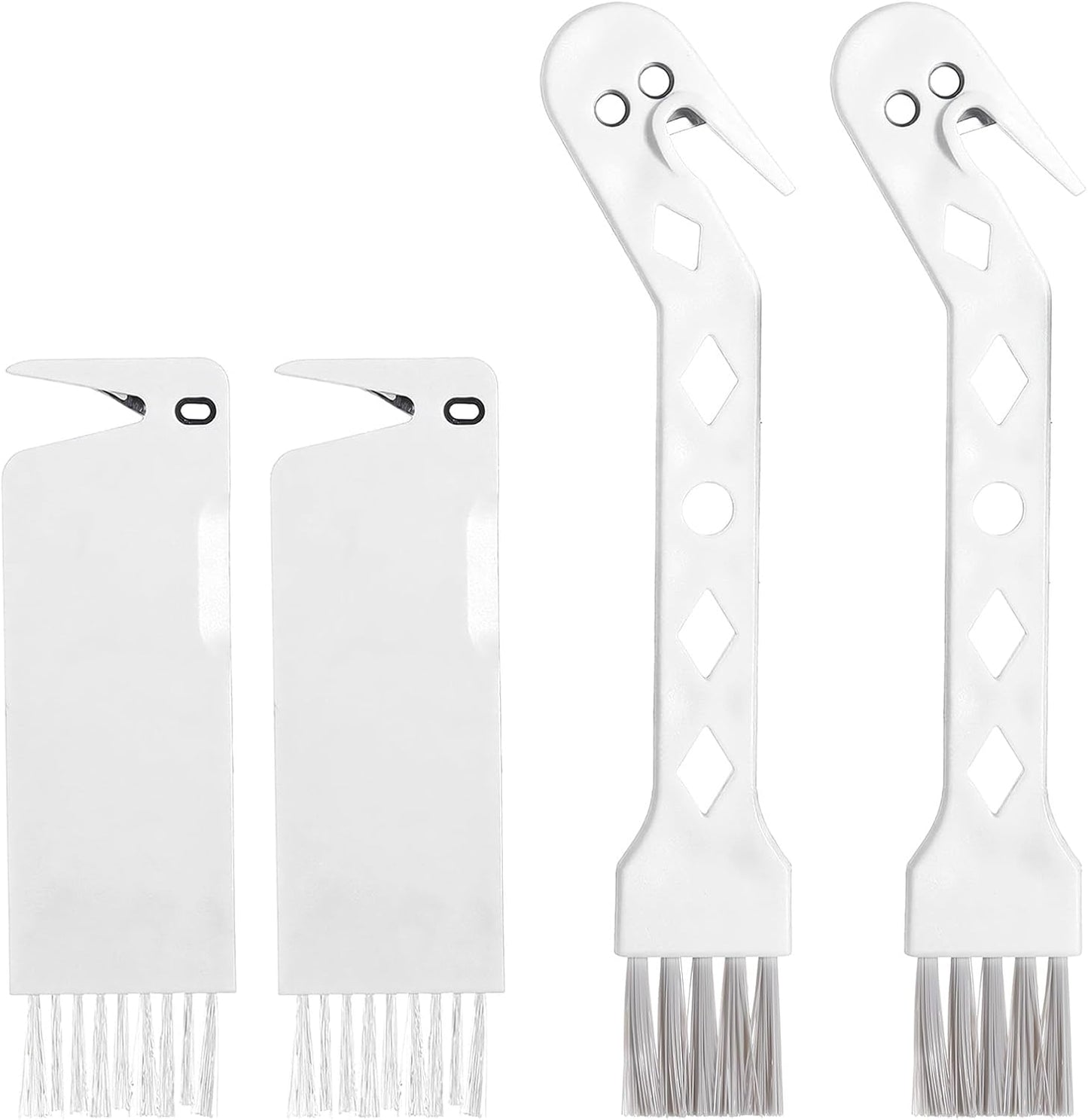 Skiennix Handheld Vacuum Brush Cleaner - 2-in-1 Roller Tool for Universal Vacuum | 4 PCS Set (White)
