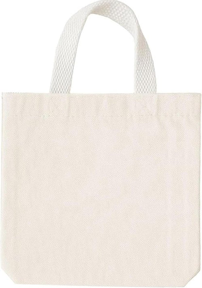 GiftExpress 26 Pack Canvas Tote Bags - Reusable 8" x 8" Natural Color Bags for Goody or DIY Crafts