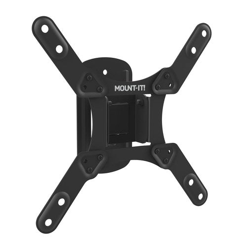 Mount-It! TV Wall Mount for Small to Mid Size TVs, Fits 32 to 50 Inch Screens, 75 100 200 mm VESA Compatible, Low-Profile Slim Design with Tilting and Swivel Motion, 44lb Capacity