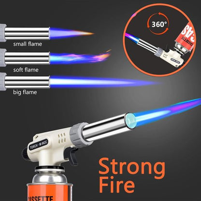 Culinary Professional Butane Torch - Adjustable Flame Cooking Tool for Crème Brûlée | Kitchen Upgrade