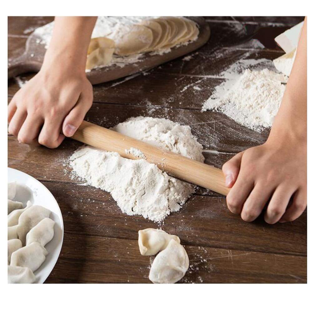 Non-stick Rolling Pin Wood Dough Roller Classic for Baking Cookie Pastry Pizza