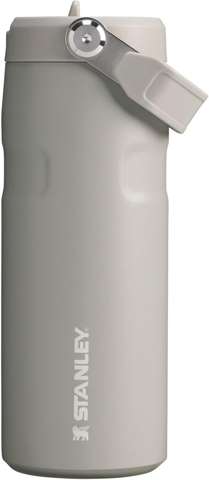 Stanley IceFlow 2.0 Water Bottle - 16 OZ Insulated Stainless Steel | Lightweight, Leak-Resistant, BPA-Free | Ash Color