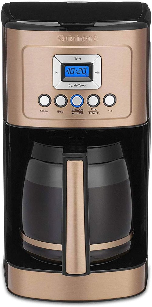 Cuisinart 14-Cup Coffee Maker - Fully Automatic with Brew Strength Control & 1-4 Cup Setting | Stainless Steel Copper