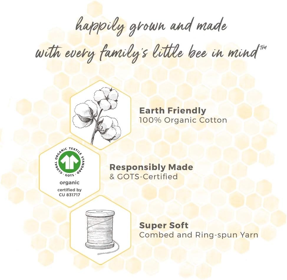Burt's Bees Baby Organic Cotton Fitted Crib Sheet - Breathable for Standard Crib & Toddler Mattresses