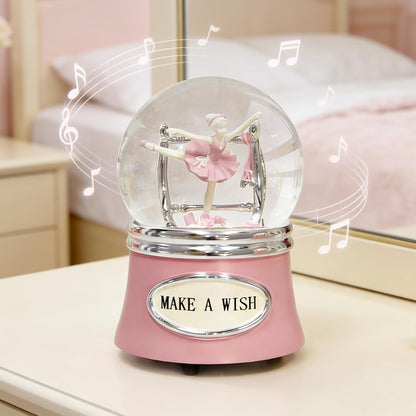 Skiennix Ballerina Snow Globe - Rotating Musical Dance Box | 100MM Plays Fur Elise - Perfect Gift for Dancers
