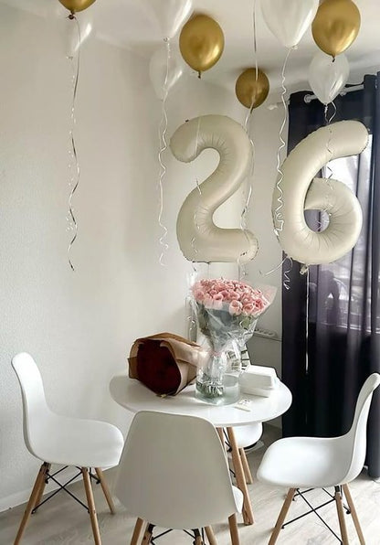 Happy 27 Birthday Decoration - Large Foil Balloon 27 for Men & Women | Perfect for Weddings, Graduations, Anniversaries