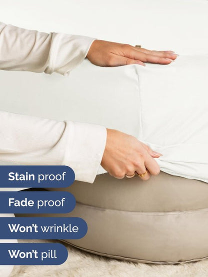 Extra Deep Cal King Fitted Sheet - Hotel Luxury Single Fitted Sheet Only - Easily Fits 18 inch to 24 inch Mattress - Ultra Soft, Wrinkle Free w/Extra Deep Pockets - Breathable & Comfy - Antique White