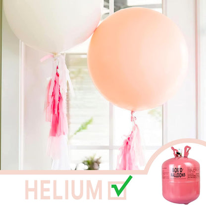 PartyWoo 36-Inch Pale Pink Balloons - Light Pastel Latex for Birthday & Baby Shower Decorations