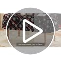 Horaldaily Christmas Tablecloth 60x60 Inch Round Black Red Grid White - Black