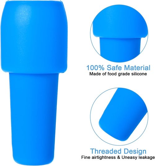 8Pcs Silicone Wine Stopper Reusable Bottle Stoppers Sealed Soft Wine Stoppers Unbreakable Bottle Cover Caps Beer Champagne Stopper Glass Sealer Covers for Keeping Soda Drink Whiskey Fresh