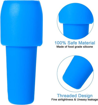 8Pcs Silicone Wine Stopper Reusable Bottle Stoppers Sealed Soft Wine Stoppers Unbreakable Bottle Cover Caps Beer Champagne Stopper Glass Sealer Covers for Keeping Soda Drink Whiskey Fresh