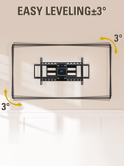 Mounting Dream TV Wall Mount TV Bracket for Most 42-90 Inch TV, Pre-Assembled Full Motion TV Mount with Articulating Arms, Max VESA 800x400mm 132 lbs. Loading, Fits 16", 18", 24" Studs, MD2298-XL