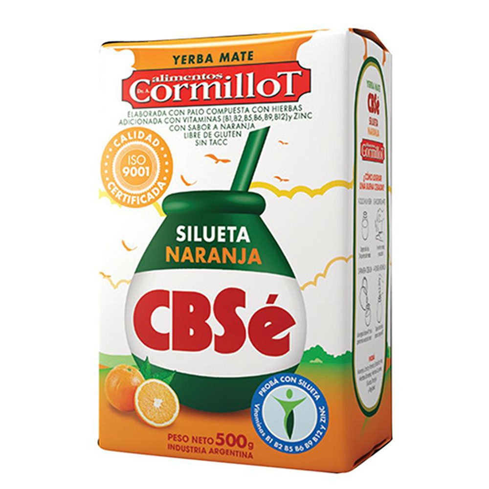 CBSe Yerba Mate Silueta Naranja (Orange) 500g