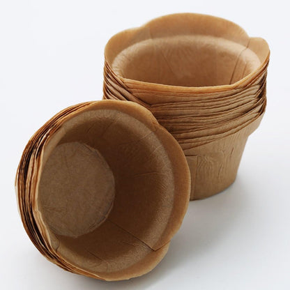SK Cupcake Liners - Natural Baking Cups for Muffins & Treats | 50-Pack for Weddings & Events