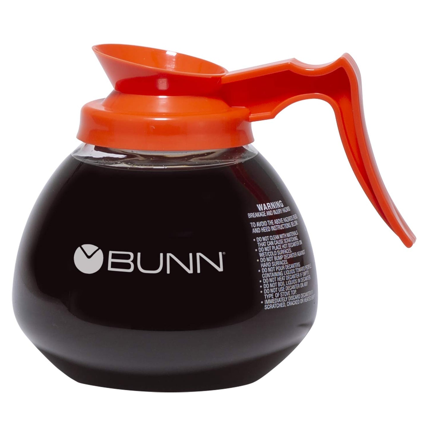 BUNN - BUN424010101 424010101 12-Cup Glass Coffee Decanter, Orange (42401.0101)