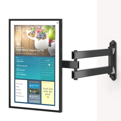 WALI Mount for Show 21, Show 15, Adjustable Wall Mounting Bracket with Heavy Duty 15” Extension Arm, Rotate Tilt Swivel for Show 21, Show 15, Holds up to 33lbs, Black