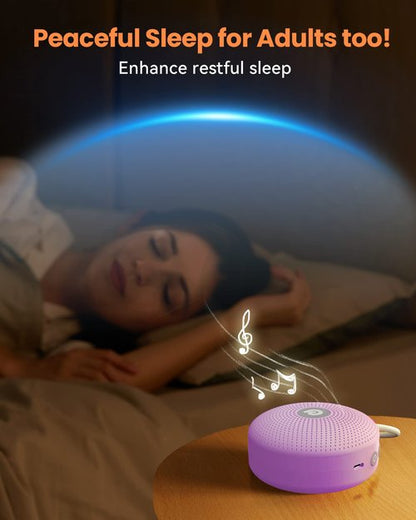 Dreamegg Baby Sleep Soother - Portable White Noise Machine Sound Machine Baby, Features Powerful Battery, 21 Soothing Sound, Noise Canceling for Office & Sleeping, Home, Travel, Gift