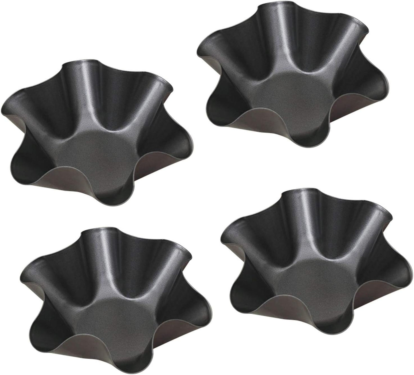 Skiennix Tortilla Maker Set - Nonstick Taco Shell Molds for Easy Baking | 4 Pcs Carbon Steel