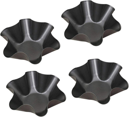 Skiennix Tortilla Maker Set - Nonstick Taco Shell Molds for Easy Baking | 4 Pcs Carbon Steel