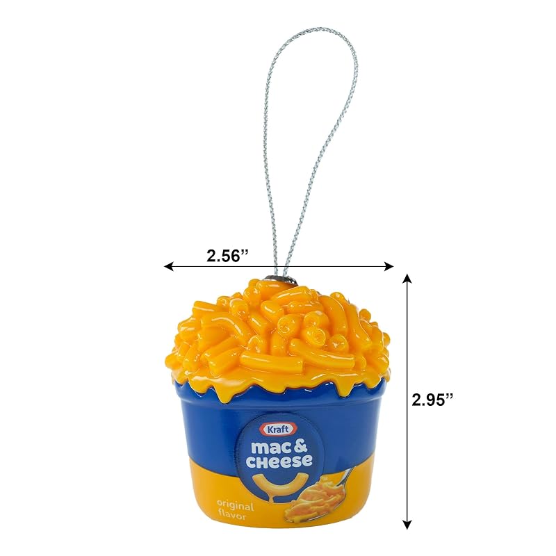 Mac N Cheese Ornament - 3 Inch Christmas Tree Decoration, Indoor/Outdoor